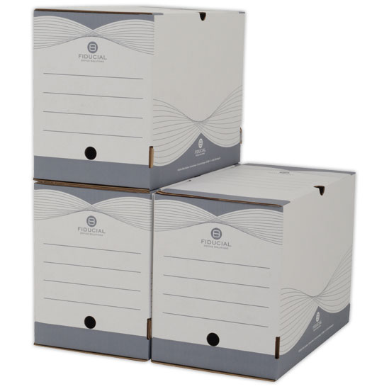 50 Bo&icirc;tes &agrave; archives - Dos 20 cm - Lot de 50 - FIDUCIAL photo du produit