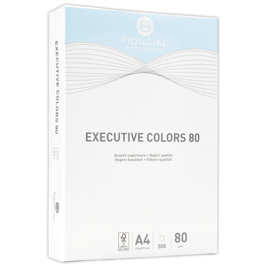Ramette de papier couleur pastel A4 Executive Colors 80g - Bleu - FIDUCIAL photo du produit