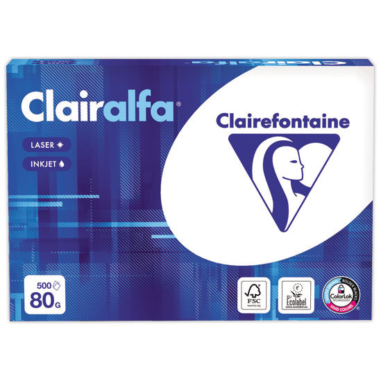 Ramette papier extra-blanc A4 Clairalfa 80g - CLAIRALFA photo du produit