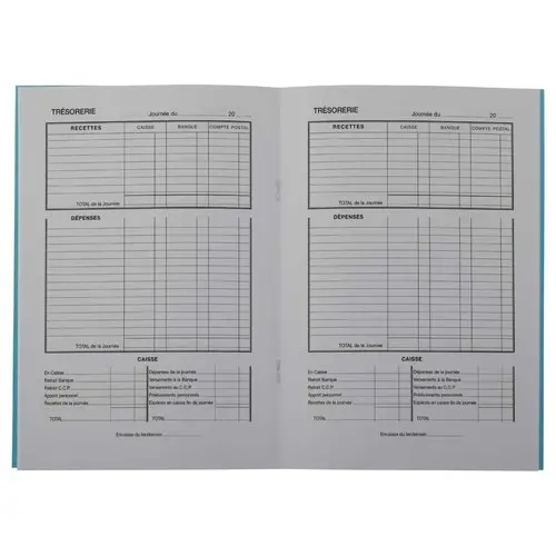 Piq&ucirc;re comptable sp&eacute;cifique - Brouillard de caisse journalier 31 jours - G&eacute;n&eacute;rique photo du produit