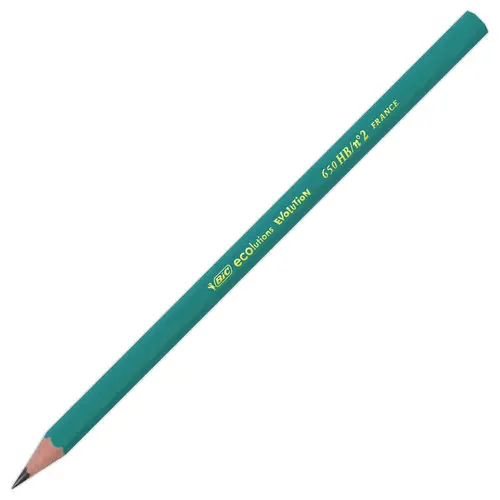 Crayon de papier recyclé publicitaire avec gomme BIC® Evolution