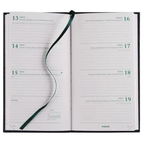 Agenda semainier Ecorama - 9x16 cm - Assortis - Janvier à décembre - BREPOLS photo du produit