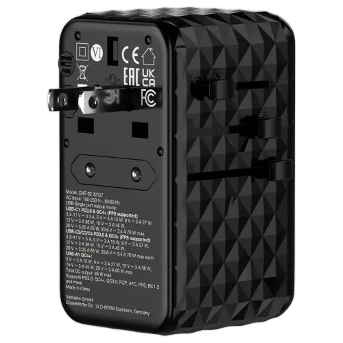 Adaptateur universel de voyage 85W GaN photo du produit