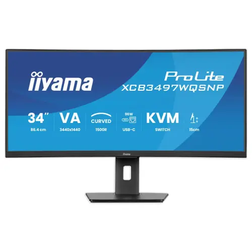 MONITEUR PROLITE 34'' INCURVE XCB3497WQSNP-B1 photo du produit