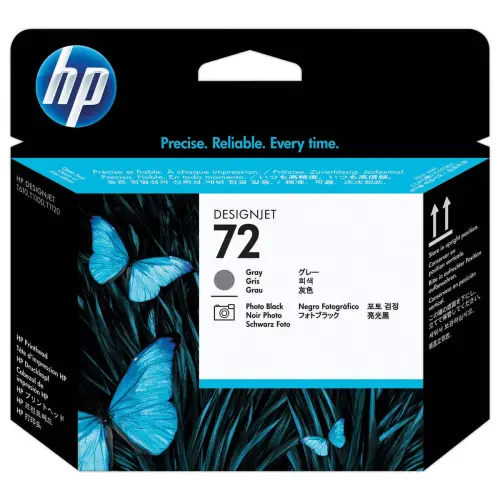 HP 72 tête d'impression noir et gris C9380A photo du produit