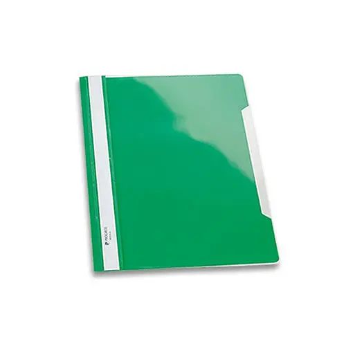 Chemise de présentation verte à lamelles A4 pour 100 feuilles