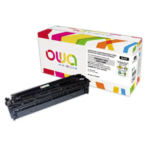 Toner éq. CANON 716BK, HP CB540A - Noir - OWA photo du produit