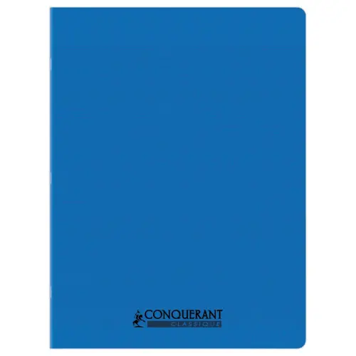 Cahier polypropylène piqûre 96P SEYES 240x320 90g bleu photo du produit
