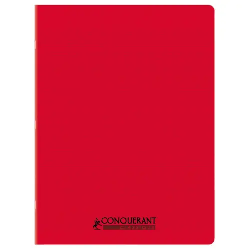Cahier polypropylène piqûre 96P SEYES 240x320 90g rouge photo du produit