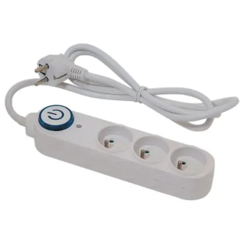 Bloc multiprises 3 prises - Câble 1,5 m - Avec interrupteur photo du produit