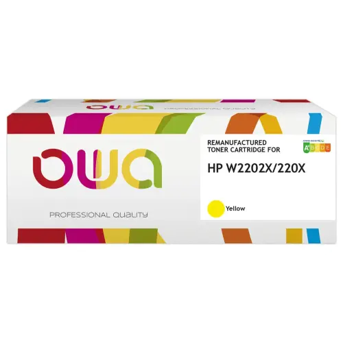 Toner compatible HP W2202X OWA jaune photo du produit