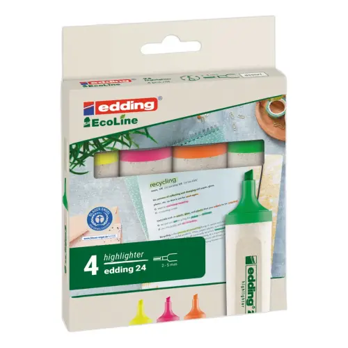 Surligneur ECOLINE E24 - Pointe large - Vert - Edding photo du produit