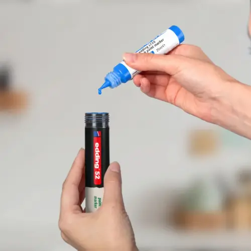 Recharge pour marqueur peinture E50 - Bleu - Edding photo du produit