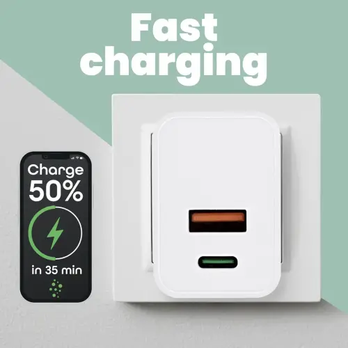 Chargeur secteur USB international 20W photo du produit