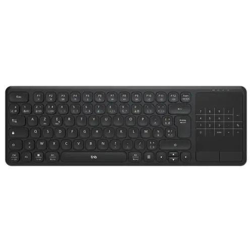 Clavier sans fil rechargeable SLIM TOUCH avec pavé tactile intégré photo du produit
