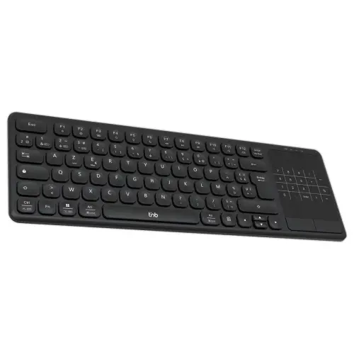 Clavier sans fil rechargeable SLIM TOUCH avec pavé tactile intégré photo du produit