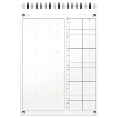 Bloc Task Manager - A5 - 140 pages - Bleu marine - Oxford photo du produit
