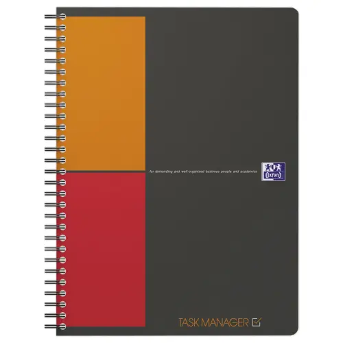 Cahier spirale Task Manager - 19.9 x 25 cm - 160 pages - Oxford photo du produit