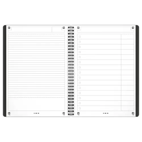 Cahier spirale Task Manager - 19.9 x 25 cm - 160 pages - Oxford photo du produit
