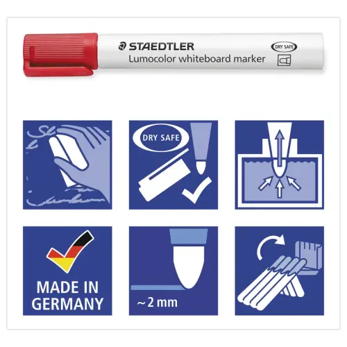 4 Marqueurs effaçables Lumocolor 351 - STAEDTLER photo du produit