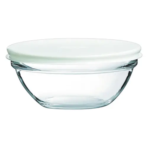 Saladier en verre + couvercle - 145 x 62 mm - Arcoroc photo du produit