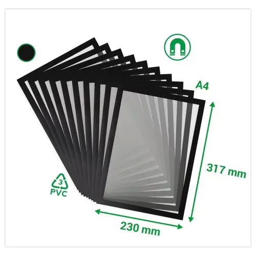 2 Cadre Magneto magnétique noir A4 - Tarifold photo du produit