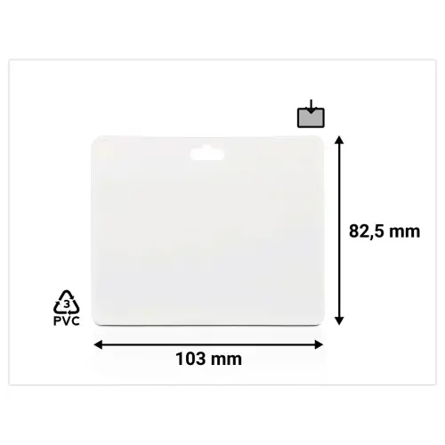 20 Porte-badge pochette ferm&eacute;e 60 x 90 mm photo du produit