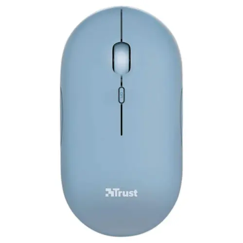 Souris sans fil PUCK ultra-plate rechargeable bleue photo du produit