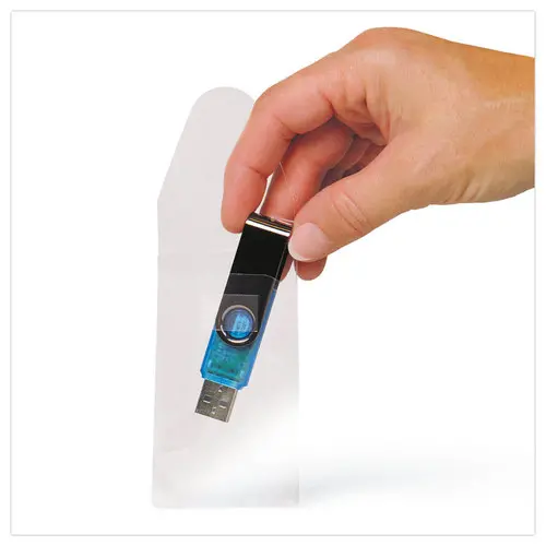 10 Pochettes adhésives pour clés USB - 3L photo du produit