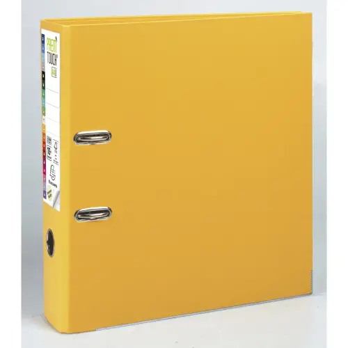 Classeur &agrave; levier jaune Prem'Touch - Exacompta photo du produit