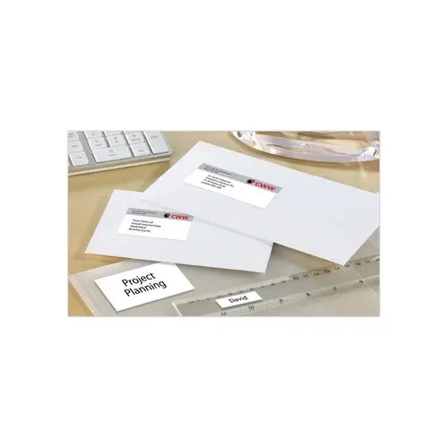 100 Planches de 24 étiquettes blanches multi-usages -70x35mm - AVERY photo du produit