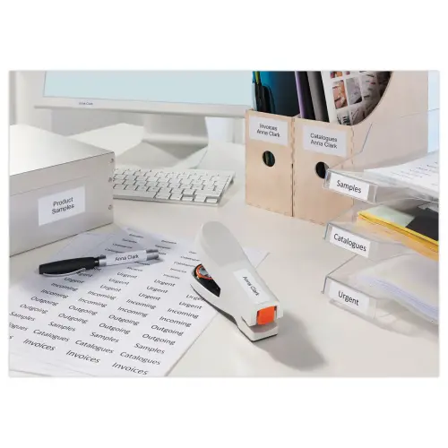 100 Planches de 24 &eacute;tiquettes blanches multi-usages -70x35mm - Avery photo du produit