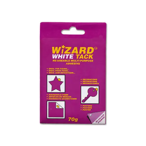 Pastilles blanches adhésives - étui de 78 - WIZARD photo du produit