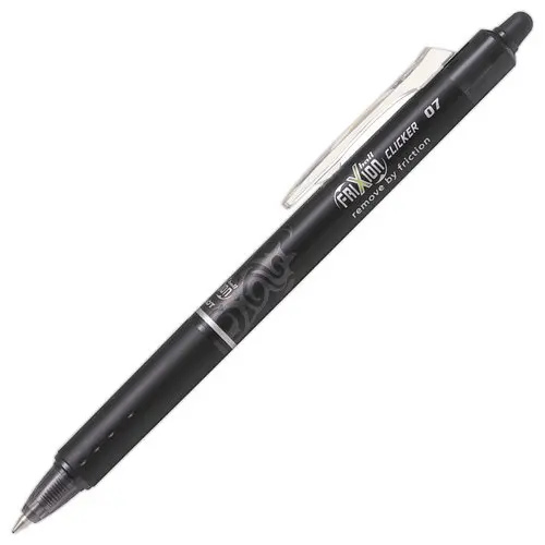 Stylo &agrave; bille gel effa&ccedil;able Frixion Clicker - Noir - Pilot photo du produit