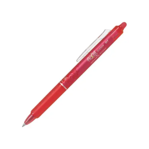 Stylo à bille gel FriXion Ball Clicker 07 - Effaçable - Pointe moyenne - Rouge - Pilot photo du produit