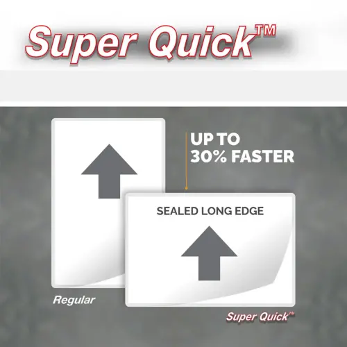 100 Pochettes de plastification SuperQuick brillantes - A4 - 125 microns - Fellowes photo du produit