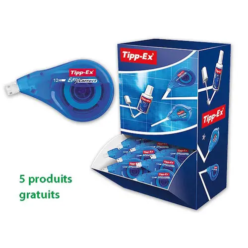 20 (15+5 Gratuits) Rubans correcteurs Easy Correct - 12 m x 4.2 mm - TIPP-EX photo du produit