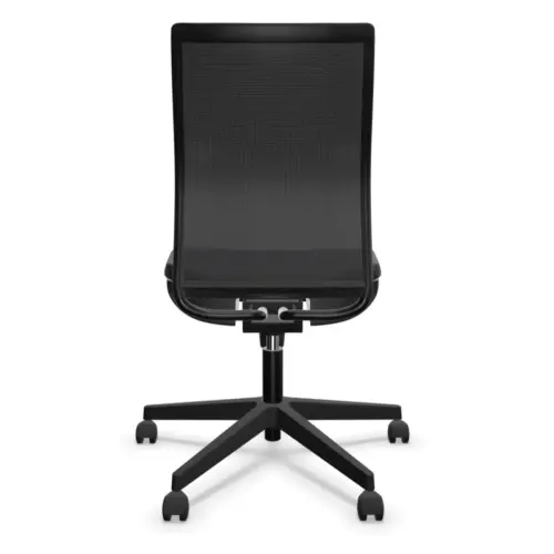Siège ergonomique synchrone décalé Intrata - Assise gris foncée, dossier noir - Nowy Styl photo du produit