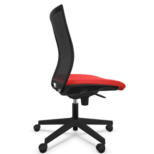 Siège de bureau Intrata à mécanisme synchrone - Noir et rouge photo du produit