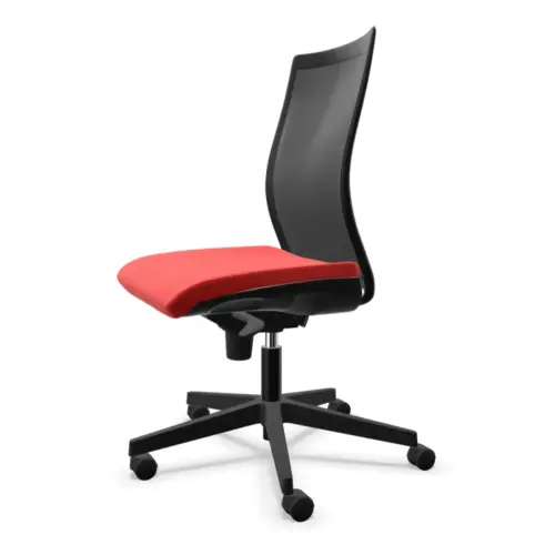 Siège de bureau Intrata à mécanisme synchrone - Noir et rouge photo du produit