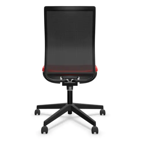 Siège de bureau Intrata à mécanisme synchrone - Noir et rouge photo du produit