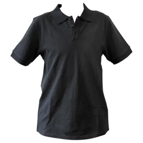 Polo noir manches courtes homme taille s photo du produit