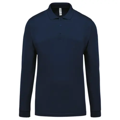 Polo homme - Manches longues - Taille XXL - Marine photo du produit