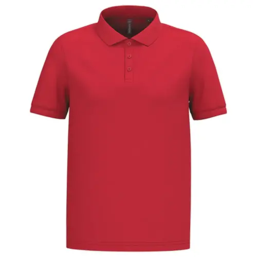 Polo homme - Manches courtes - Taille L - Rouge photo du produit