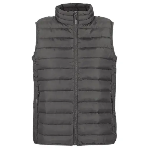 Doudoune sans manches femme M gris anthracite photo du produit