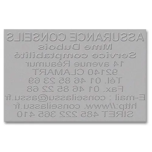 Plaque en caoutchouc pour tampon 9/10 lignes photo du produit