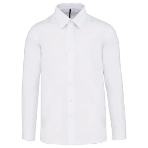 Chemise popeline polycoton homme - Taille S - Blanc photo du produit