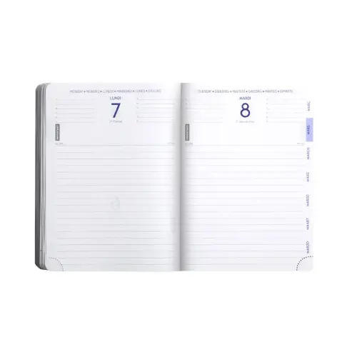 Agenda journalier Winner - 12 x 17 cm - Août à juillet - bleu foncé - EXACOMPTA photo du produit