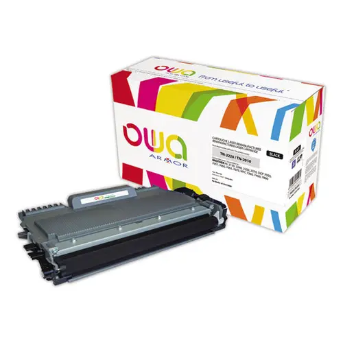 Toner éq. BROTHER TN2220, TN2010 - Haute capacité - Noir - OWA photo du produit