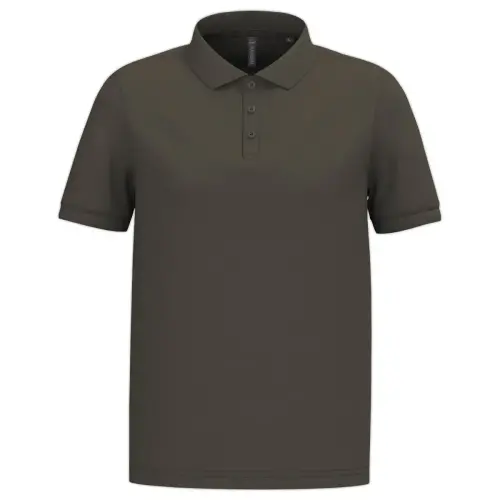 Polo piqu&eacute; manches courtes homme dark khaki taille 3xl photo du produit